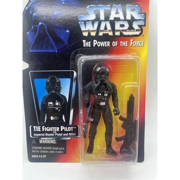 Star Wars The Power Of The Force TIE Fighter Pilot Action Figure 1995 FREE SHIP! - Picture 2 of 4
